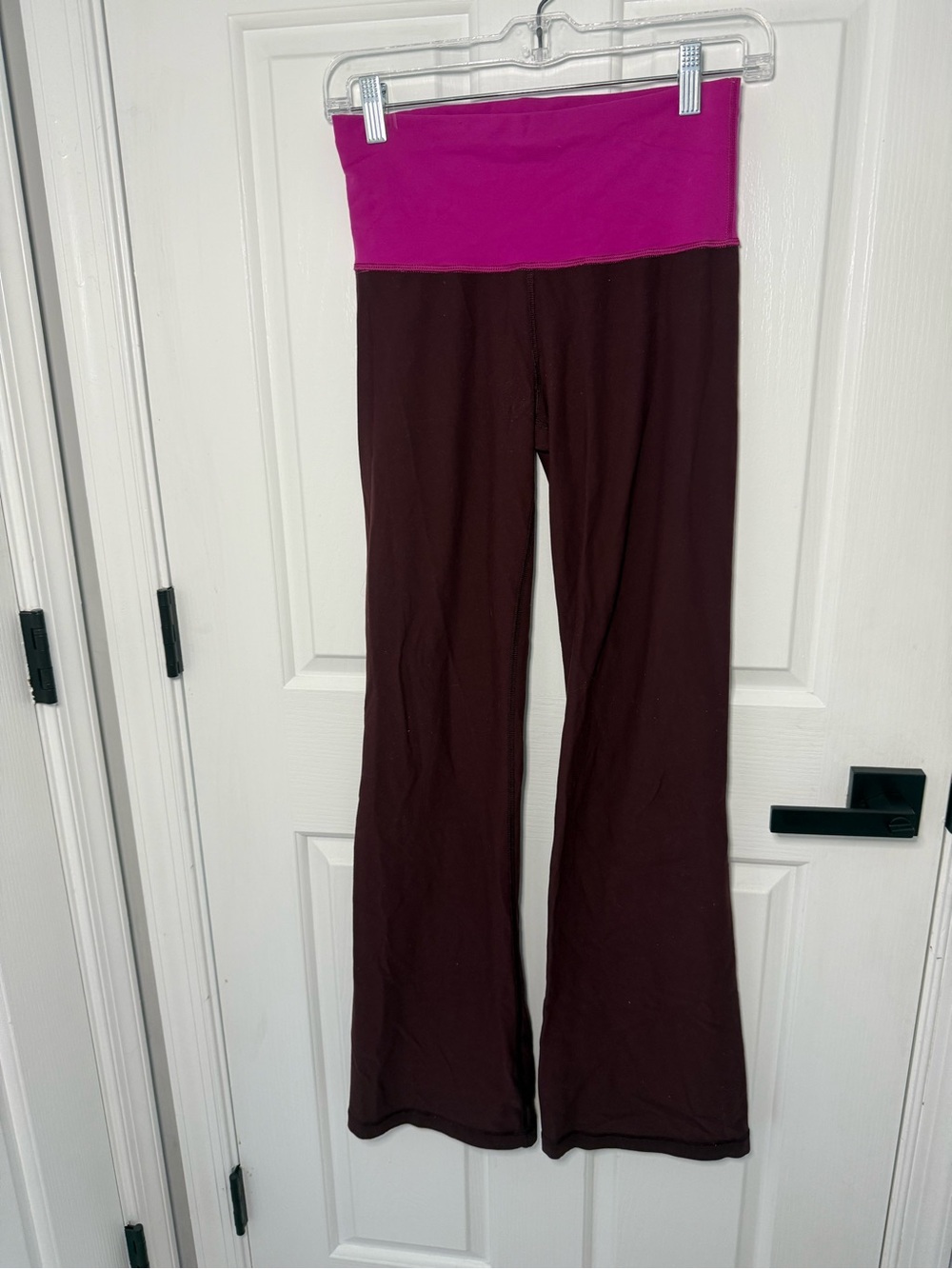 Women’s Lululemon reversible, flare, pants Pants - Pink & Brown